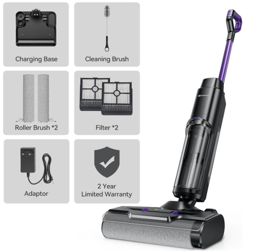 W15 Wet Dry Vacuum Cleaner Cordless Mop 16000Pa 50Min New Open Box
